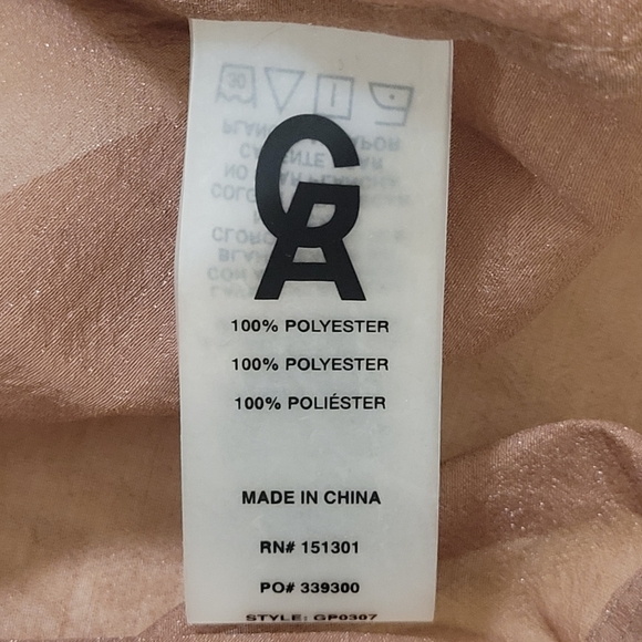 Good American brown cropped 1/2 zip sheer jacket - Picture 6 of 9